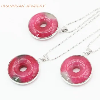 26mm Flat Round Coin Circle Chain Necklace & Pendant Stainless Steel Natural Stone Jades Pendants Necklace Women Jewelry B3326
26mm Flat Round Coin Circle Chain Necklace & Pendant Stainless Steel Natural Stone Jades Pendants Necklace Women Jewelry B3326