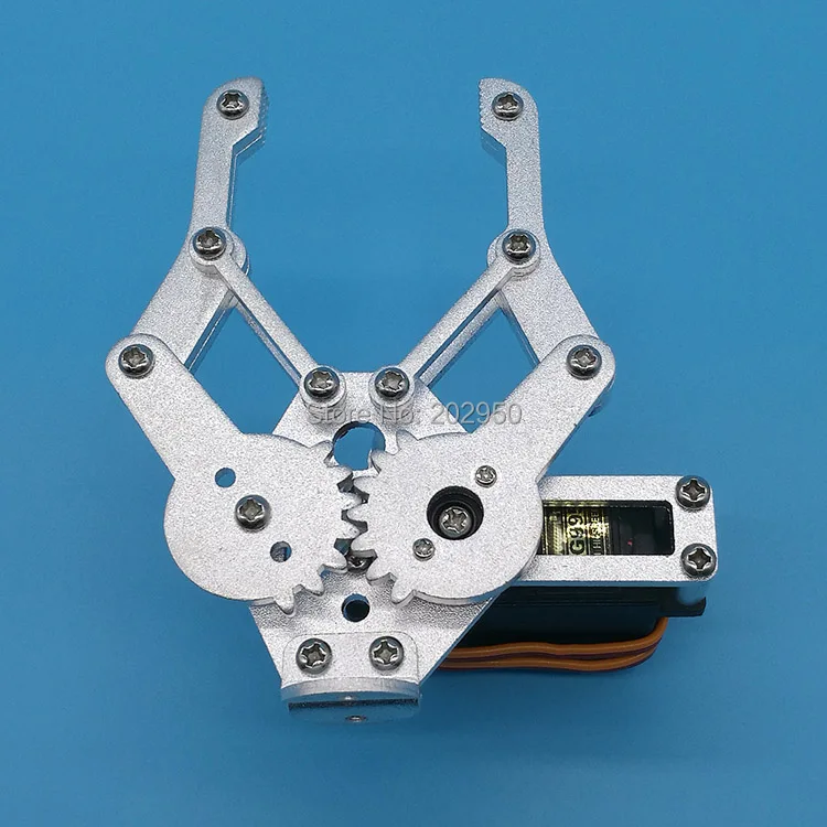 1 Set 1 DOF Aluminium Robot Arm Clamp Claw Mount Kit + 1 MG995 Servo For Arduino Wholesale Retail + Free Shipping
1 Set 1 DOF Aluminium Robot Arm Clamp Claw Mount Kit + 1 MG995 Servo For Arduino Wholesale Retail + Free Shipping