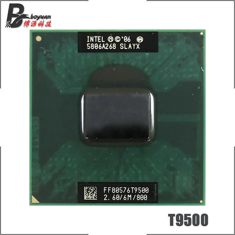 Intel Core 2 Duo T9500 SLAQH SLAYX 2.6 GHz Dual-Core Dual-Thread CPU Processor 6M 35W Socket P
Intel Core 2 Duo T9500 SLAQH SLAYX 2.6 GHz Dual-Core Dual-Thread CPU Processor 6M 35W Socket P