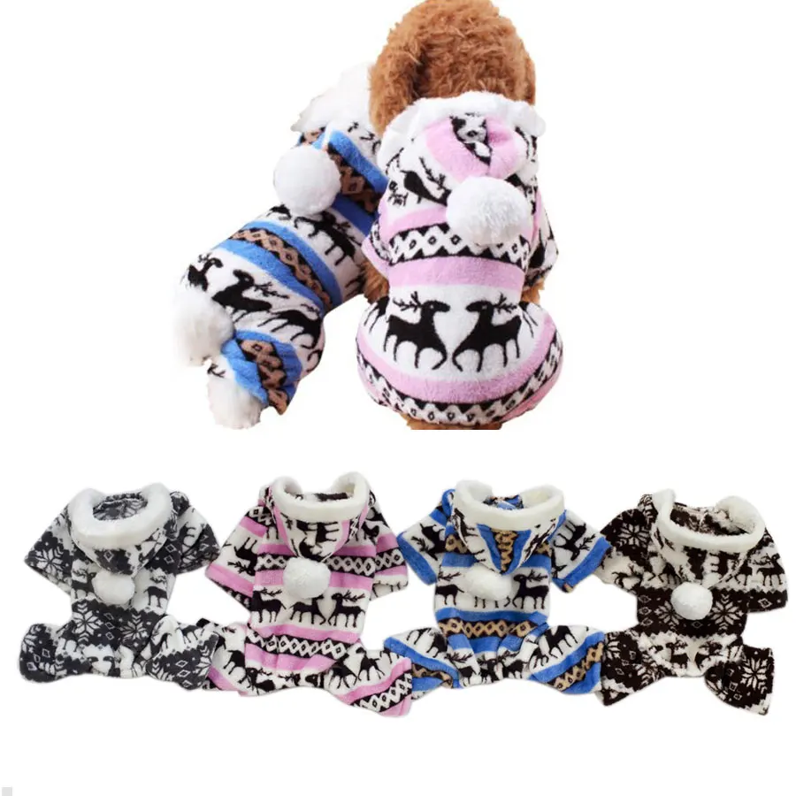 Warm Autumn/Winter Christmas Dog Coats Soft Fleece Coral Velvet Hoodie 4 Legs Dog Clothing Winter For Larger and Small Pet Dog
Warm Autumn/Winter Christmas Dog Coats Soft Fleece Coral Velvet Hoodie 4 Legs Dog Clothing Winter For Larger and Small Pet Dog