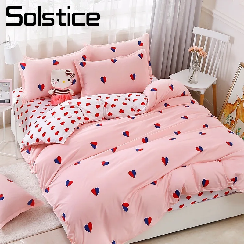 Solstice Home Textile Twin Queen King Bedding Set Pink Heart Love Girl Teen Adult Woman Bed Linens Duvet Cover Sheet Pillow Case
Solstice Home Textile Twin Queen King Bedding Set Pink Heart Love Girl Teen Adult Woman Bed Linens Duvet Cover Sheet Pillow Case