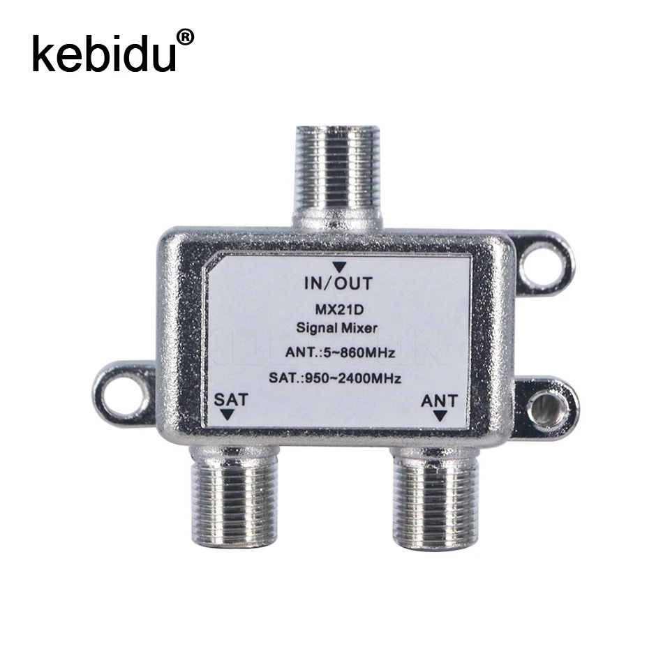 Kebidu 2 In 1 Dual-use 2 Way Port TV Signal Satellite Sat Coaxial Diplexer Combiner Splitter Combiners Cable Switch Switcher
Kebidu 2 In 1 Dual-use 2 Way Port TV Signal Satellite Sat Coaxial Diplexer Combiner Splitter Combiners Cable Switch Switcher
