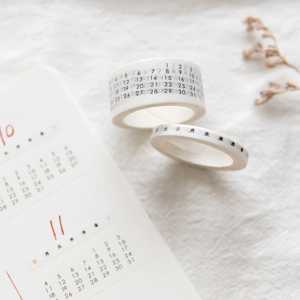 Creative Monthly Weekly Date Calendar Washi Tape Planner Diy Scrapbooking Sticker Label Masking Tape School Supplies Stationery
Creative Monthly Weekly Date Calendar Washi Tape Planner Diy Scrapbooking Sticker Label Masking Tape School Supplies Stationery