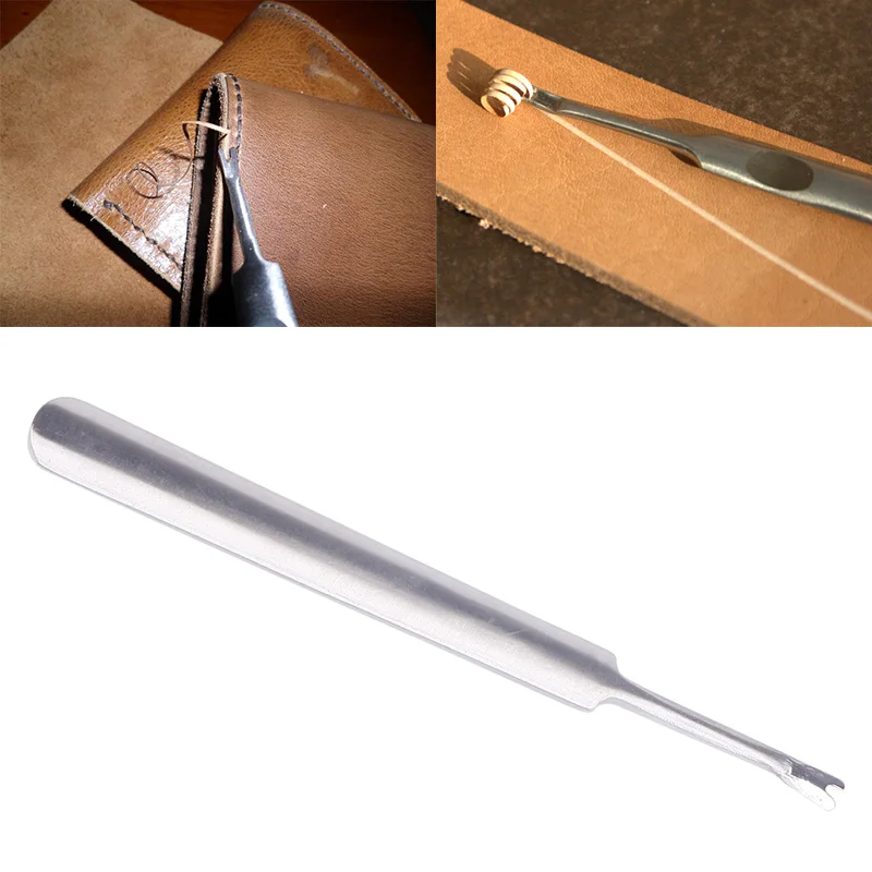 Practical Edge Beveler Leathercraft Leather V Shaped Stitching Groover Skiving Tool Stainless Steel Dig Hook Slot Tool #71556
Practical Edge Beveler Leathercraft Leather V Shaped Stitching Groover Skiving Tool Stainless Steel Dig Hook Slot Tool #71556