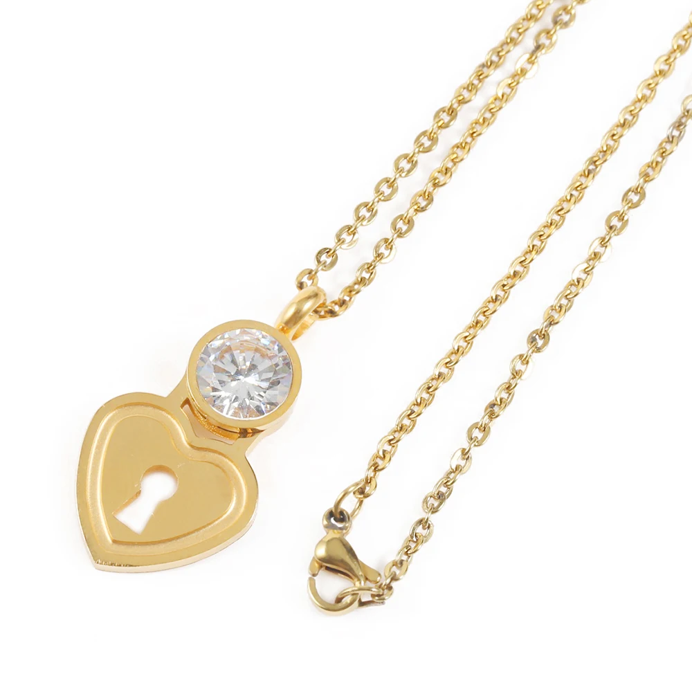 Fashion Jewelry Set Stainless Middle Zircon Mother Gift Heart Shaped Gold Color Set Trendy for Women Jan
Fashion Jewelry Set Stainless Middle Zircon Mother Gift Heart Shaped Gold Color Set Trendy for Women Jan