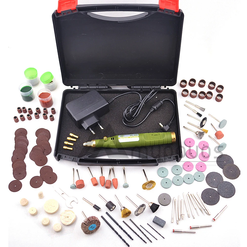 Multi-functional 161pcs 12W Mini Electric Rotary Drill Grinder Polish Sanding Tool Set Kit Bit Case With Box EU Plug
Multi-functional 161pcs 12W Mini Electric Rotary Drill Grinder Polish Sanding Tool Set Kit Bit Case With Box EU Plug