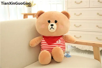 large 45cm brown bear plush toy red stripes clothe teddy bear soft doll throw pillow birthday gift s0615
large 45cm brown bear plush toy red stripes clothe teddy bear soft doll throw pillow birthday gift s0615
