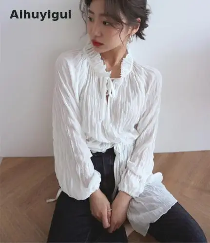 Aihuyigui 2019 Summer Women Solid Shirt Loose Tunic Long Top Blouse Casual Romantic Pleated Shirt Ru025
Aihuyigui 2019 Summer Women Solid Shirt Loose Tunic Long Top Blouse Casual Romantic Pleated Shirt Ru025