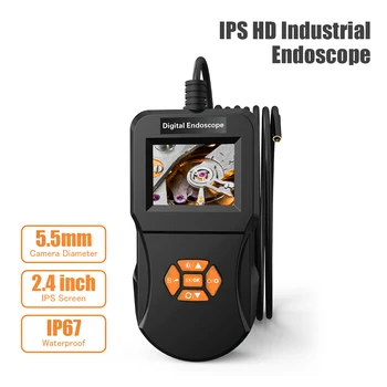 Endoscope Inspection Camera with 5.5mm Micro Snake Camera Hi-Vision IP67 Waterproof Adjustable 6 LED Lights Borescope
Endoscope Inspection Camera with 5.5mm Micro Snake Camera Hi-Vision IP67 Waterproof Adjustable 6 LED Lights Borescope