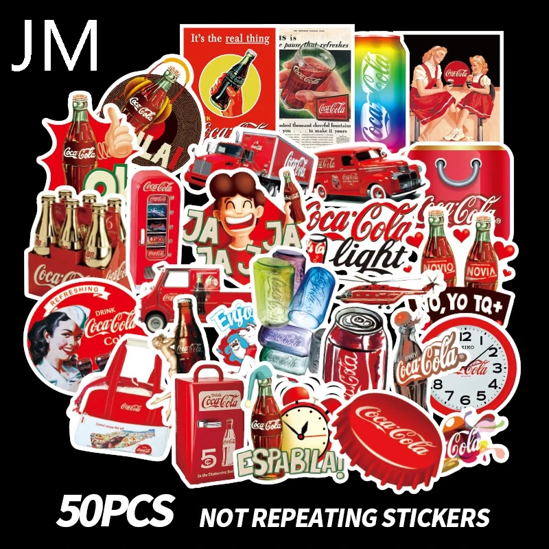 50Pcs Red cola drink icon PVC Waterproof Wall Sticker on Laptop Luggage Skateboard Phone Motorcycle Refrigerator
50Pcs Red cola drink icon PVC Waterproof Wall Sticker on Laptop Luggage Skateboard Phone Motorcycle Refrigerator