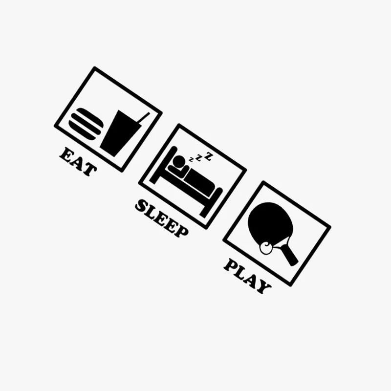 16.2*5.4CM Eat Sleep Play TABLE TENNIS Decals Stickers Vinyl Decor Car Sticker Accessories GS3703
16.2*5.4CM Eat Sleep Play TABLE TENNIS Decals Stickers Vinyl Decor Car Sticker Accessories GS3703