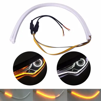 2pcs 60mm Sequential Flowing Flexible Daytime Running Light With Turn Signal Lamp Angel Eye For BMW Mercedes AMG W212 W204 CLA
2pcs 60mm Sequential Flowing Flexible Daytime Running Light With Turn Signal Lamp Angel Eye For BMW Mercedes AMG W212 W204 CLA