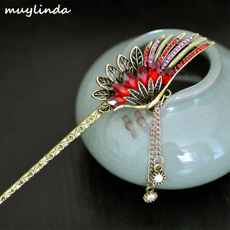 muylinda Feather Hair Stick Accessories Vintage Crystal Hair Sticks Hair Clip Vinatge Women Bronze Hair Jewelry Hairpins
muylinda Feather Hair Stick Accessories Vintage Crystal Hair Sticks Hair Clip Vinatge Women Bronze Hair Jewelry Hairpins