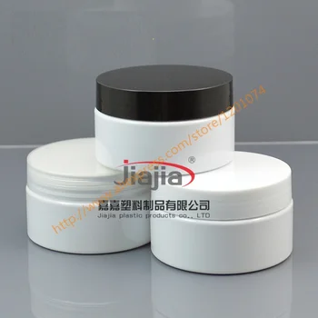 100ml white PET jar with black/white/clear PP lid,Empty Container for Styling Gel Hair Wax 100g Cream Jar PET Packaging
100ml white PET jar with black/white/clear PP lid,Empty Container for Styling Gel Hair Wax 100g Cream Jar PET Packaging