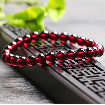Wholesale 6mm Genuine Natural Wine Red Garnet Quartz Crystal Bracelets Women Femme Charm Stretch Transparent Round Bead Bracelet
Wholesale 6mm Genuine Natural Wine Red Garnet Quartz Crystal Bracelets Women Femme Charm Stretch Transparent Round Bead Bracelet