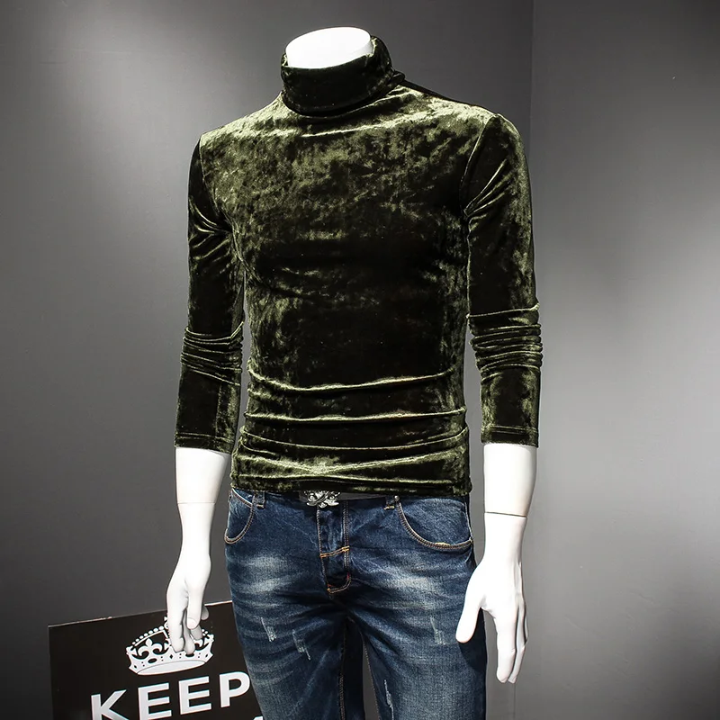MIXCUBIC 2017 Autumn winter England style Thicken velvet t-shirt men casual slim warm High collar velvet T-shirts men,size M-5XL
MIXCUBIC 2017 Autumn winter England style Thicken velvet t-shirt men casual slim warm High collar velvet T-shirts men,size M-5XL