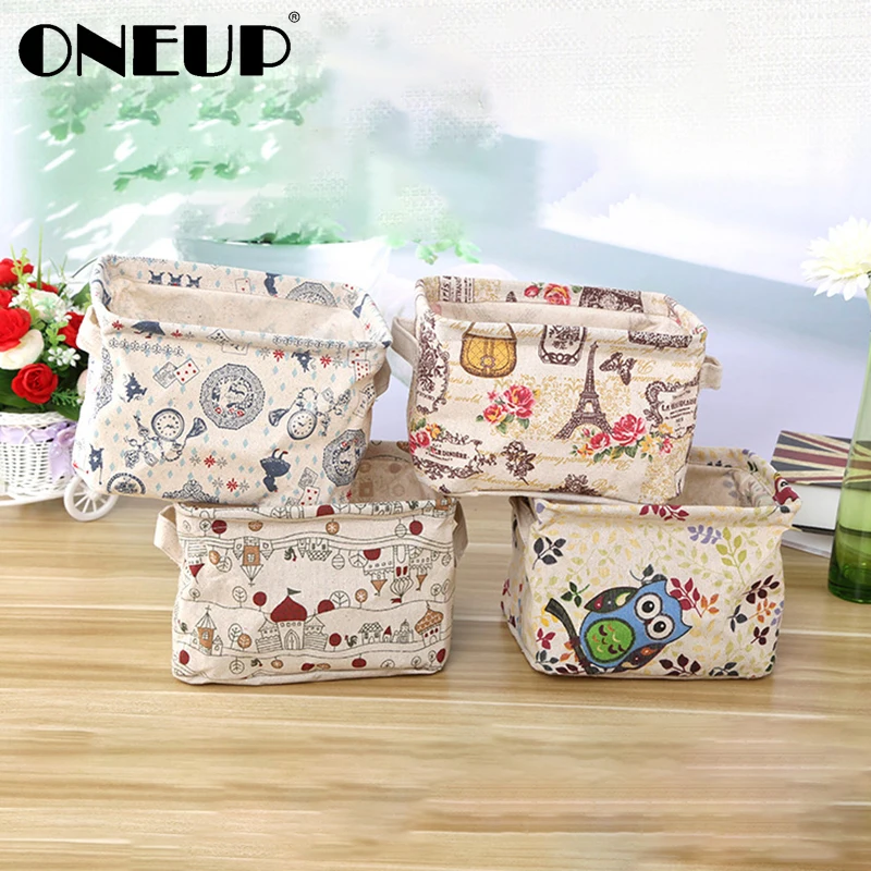 ONEUP Cute Printing Cotton Linen Desktop Storage Organizer Sundries Toy Storage Box Barrel Cabinet Underwear Storage Basket
ONEUP Cute Printing Cotton Linen Desktop Storage Organizer Sundries Toy Storage Box Barrel Cabinet Underwear Storage Basket