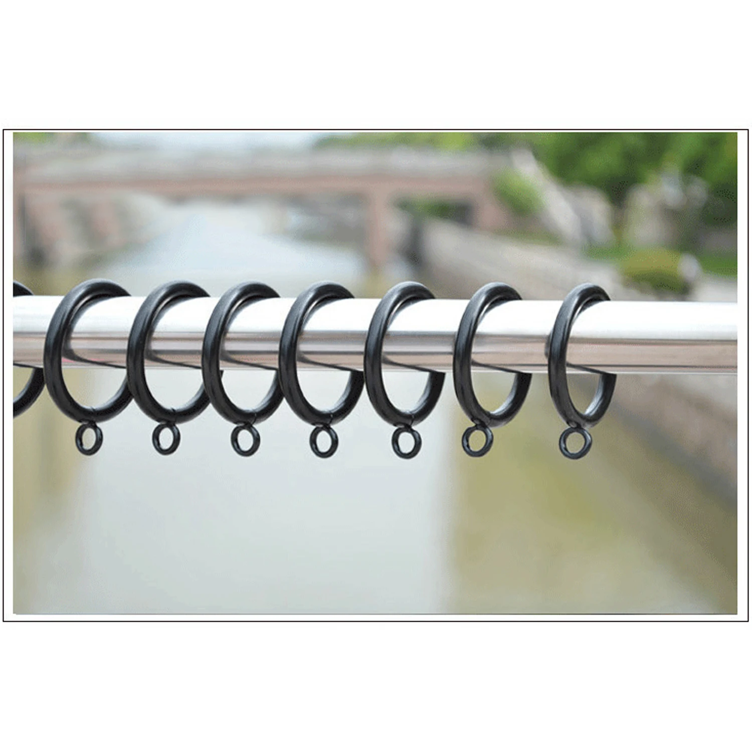 40PCS/Set 45x4mm Drapery Curtain Rings Hanging Ring Curtain Clips Hooks Tools with Eyelet for Apartment Living Room Home Decor 
40PCS/Set 45x4mm Drapery Curtain Rings Hanging Ring Curtain Clips Hooks Tools with Eyelet for Apartment Living Room Home Decor
