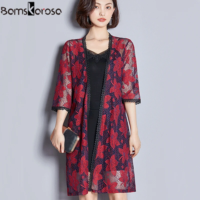 Floral Long kimono Woman Summer 2019 Sexy Lace Kimono Cardigan Plus Size Female Hollow Casual Kimono Elegant Beach Wear Blouse
Floral Long kimono Woman Summer 2019 Sexy Lace Kimono Cardigan Plus Size Female Hollow Casual Kimono Elegant Beach Wear Blouse