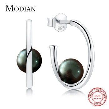 Modian New Sale 925 Sterling Silver Fashion Black Trendy Shell Pearl Stud Earrings For Women Sterling Silver Exquisite Jewelry
Modian New Sale 925 Sterling Silver Fashion Black Trendy Shell Pearl Stud Earrings For Women Sterling Silver Exquisite Jewelry