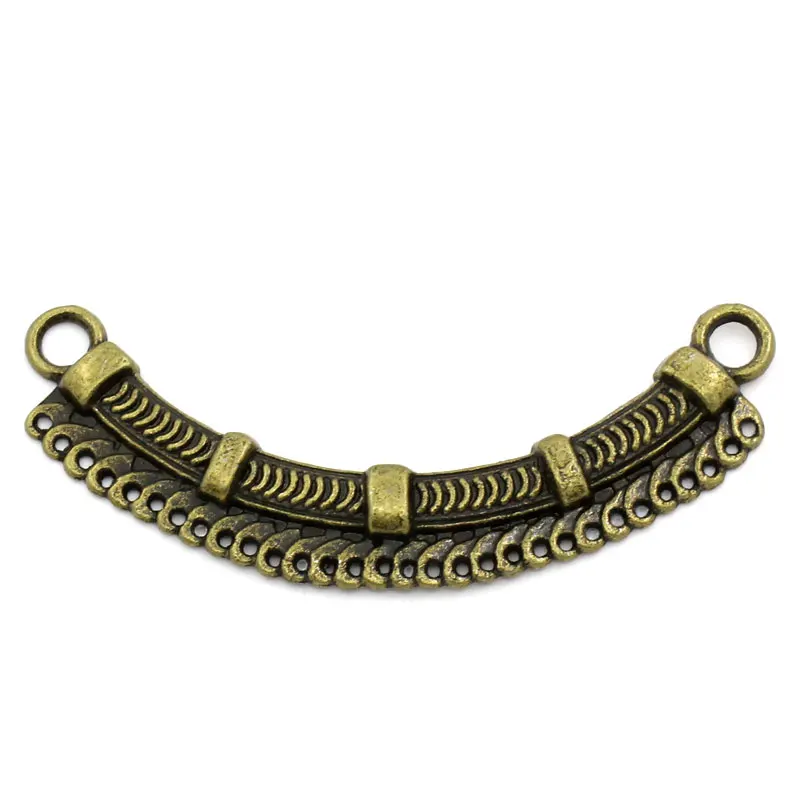 DoreenBeads Zinc metal alloy Connectors Findings Arc Antique Bronze Stripe Pattern Color Plated 6.9cm(2 6/8")x 24mm(1"),2 PCs
DoreenBeads Zinc metal alloy Connectors Findings Arc Antique Bronze Stripe Pattern Color Plated 6.9cm(2 6/8")x 24mm(1"),2 PCs