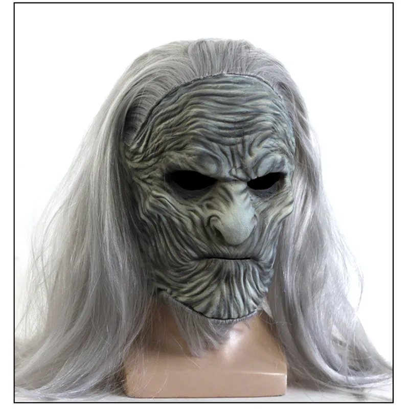 The others night game of thrones king latex around Halloween horror head Cosplay wig a mask
The others night game of thrones king latex around Halloween horror head Cosplay wig a mask