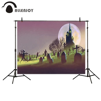 Allenjoy photography background Horrible Cartoon castle zombie tombstone moon Halloween theme backdrop photo background studio
Allenjoy photography background Horrible Cartoon castle zombie tombstone moon Halloween theme backdrop photo background studio