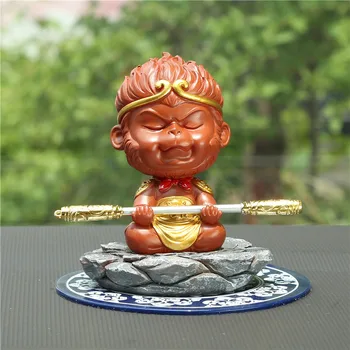 Car Ornament Resin Shaking Head Monkey King Doll Cute Decoration Auto Dashboard Sun Wukong Golden Cudgel Figure Toys Accessories
Car Ornament Resin Shaking Head Monkey King Doll Cute Decoration Auto Dashboard Sun Wukong Golden Cudgel Figure Toys Accessories