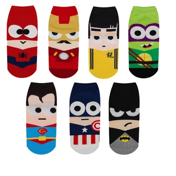Hot Sale! Socks Men Funny Superman SpiderMan Captain America Avengers Men's Short Soks Character Cartoon Cotton Socks
Hot Sale! Socks Men Funny Superman SpiderMan Captain America Avengers Men's Short Soks Character Cartoon Cotton Socks