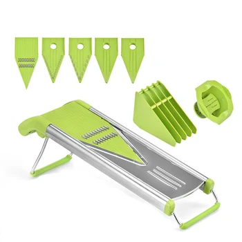 Professional Multifunctional V-Slicer Mandoline Slicer Food Chopper Fruit & Vegetable Cutter with 5 Blades Random color
Professional Multifunctional V-Slicer Mandoline Slicer Food Chopper Fruit & Vegetable Cutter with 5 Blades Random color