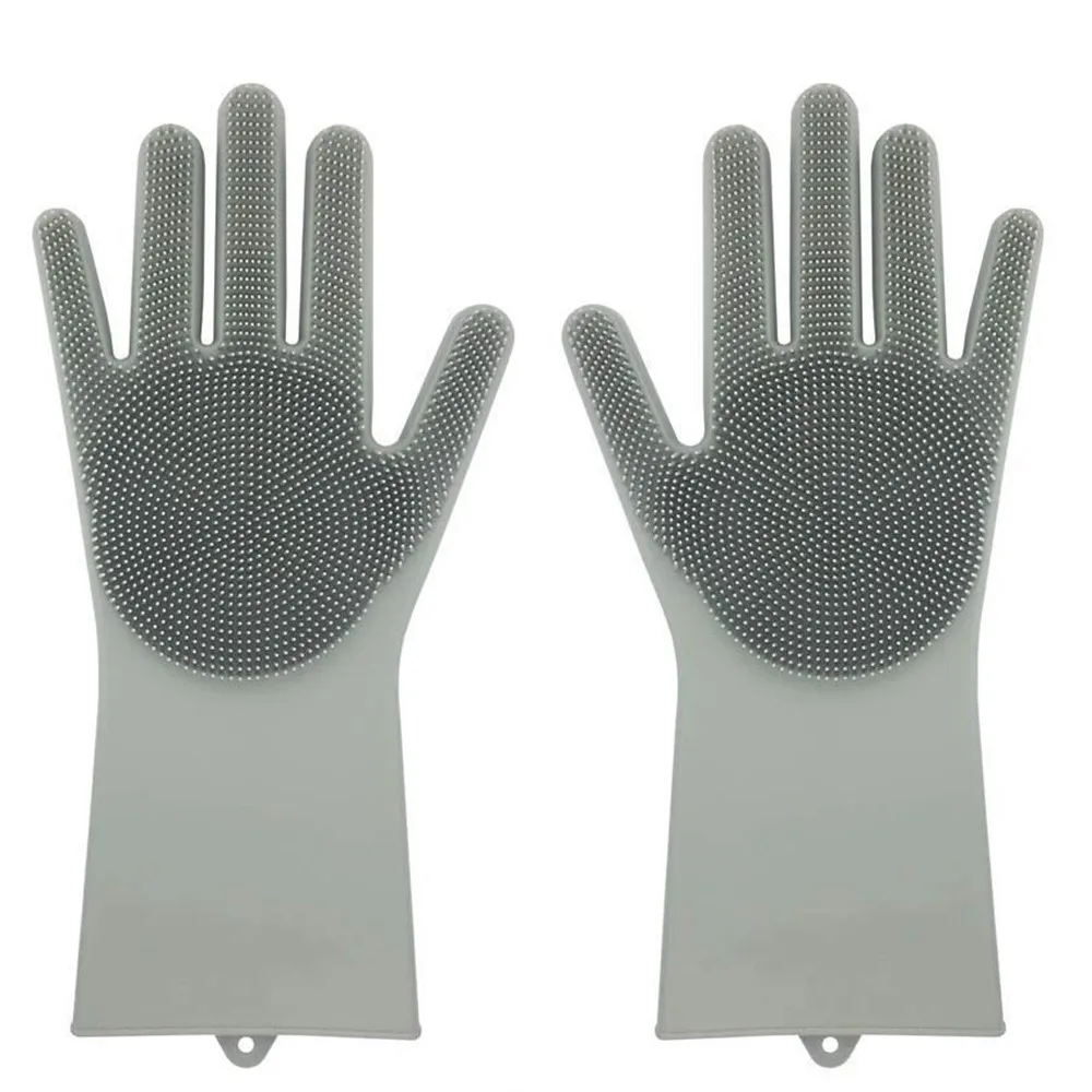Reusable Silicon Dish Scrubber Rubber Cleaning Gloves Food Grade Cleaning Sponge Dishwashing Brushs Magic Silicone Gloves
Reusable Silicon Dish Scrubber Rubber Cleaning Gloves Food Grade Cleaning Sponge Dishwashing Brushs Magic Silicone Gloves