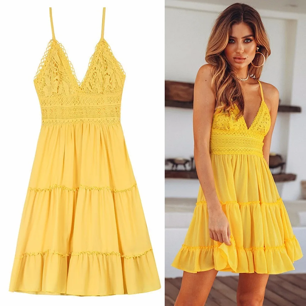 Spaghetti Strap lace sexy beach dress mini summer women 2019 v-neck big hem pleated dresses short white vestidos casual sundress
Spaghetti Strap lace sexy beach dress mini summer women 2019 v-neck big hem pleated dresses short white vestidos casual sundress