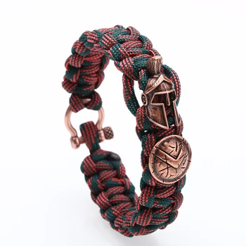 charm Bracelet Men Bracelet for women Spartan Helmet braided boho paracord Bracelets Skull Paracord Bracelets Pulseira Masculina
charm Bracelet Men Bracelet for women Spartan Helmet braided boho paracord Bracelets Skull Paracord Bracelets Pulseira Masculina