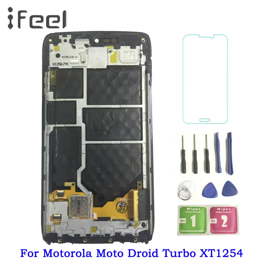 For Motorola Moto Droid Turbo XT1254 XT1225 LCD Display Touch Screen Digitizer Assembly Replacement Parts+Bezel Frame
For Motorola Moto Droid Turbo XT1254 XT1225 LCD Display Touch Screen Digitizer Assembly Replacement Parts+Bezel Frame