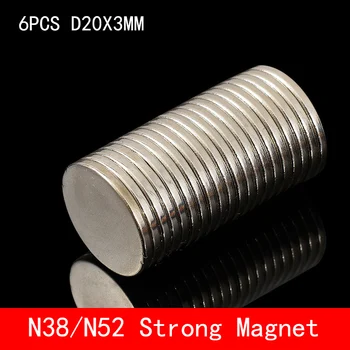 6pcs/lot 20 x 3 mm Super Strong Rare Earth Disc 20mm x 3mm Fridge Permanet Magnet Small Round N38 N52 Neodymium Magnet 20*3MM
6pcs/lot 20 x 3 mm Super Strong Rare Earth Disc 20mm x 3mm Fridge Permanet Magnet Small Round N38 N52 Neodymium Magnet 20*3MM
