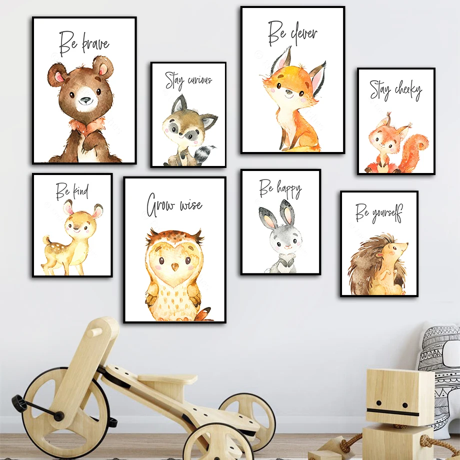 Color Bear Fox Rabbit Deer Nordic Posters And Prints Animal Wall Art Canvas Painting Wall Pictures Kids Baby Room Decor
Color Bear Fox Rabbit Deer Nordic Posters And Prints Animal Wall Art Canvas Painting Wall Pictures Kids Baby Room Decor
