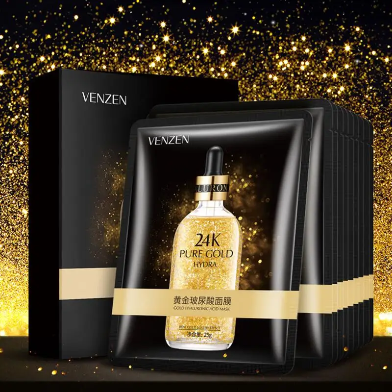 1pc Gold Hyaluronic Acid Facial Mask Moisturizing Hydrating Smoothing Depth Replenishment Face Skin Care
1pc Gold Hyaluronic Acid Facial Mask Moisturizing Hydrating Smoothing Depth Replenishment Face Skin Care
