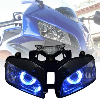 Projector Assembly Headlight Blue Angel Eye HID Motorcycle headlamp fit for CBR1000RR CBR1000 RR 2004-2007 04 05 06 07
Projector Assembly Headlight Blue Angel Eye HID Motorcycle headlamp fit for CBR1000RR CBR1000 RR 2004-2007 04 05 06 07