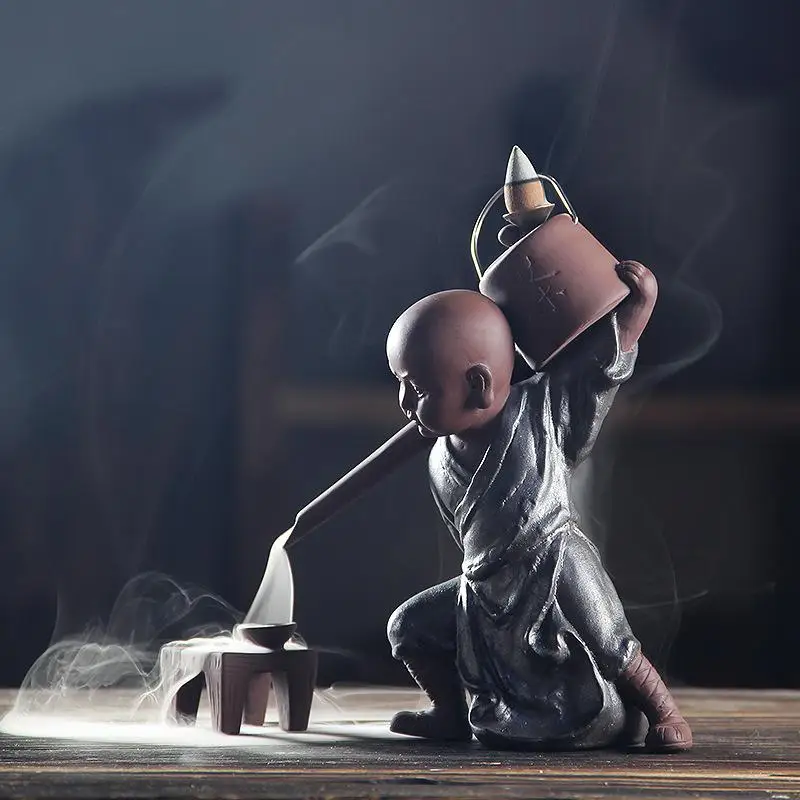 Chinese Kungfu Tea Design Shape Backflow Incense Burner Creative Little Monk Ceramic Incense Burner Buddhism Buddha Home Decor
Chinese Kungfu Tea Design Shape Backflow Incense Burner Creative Little Monk Ceramic Incense Burner Buddhism Buddha Home Decor