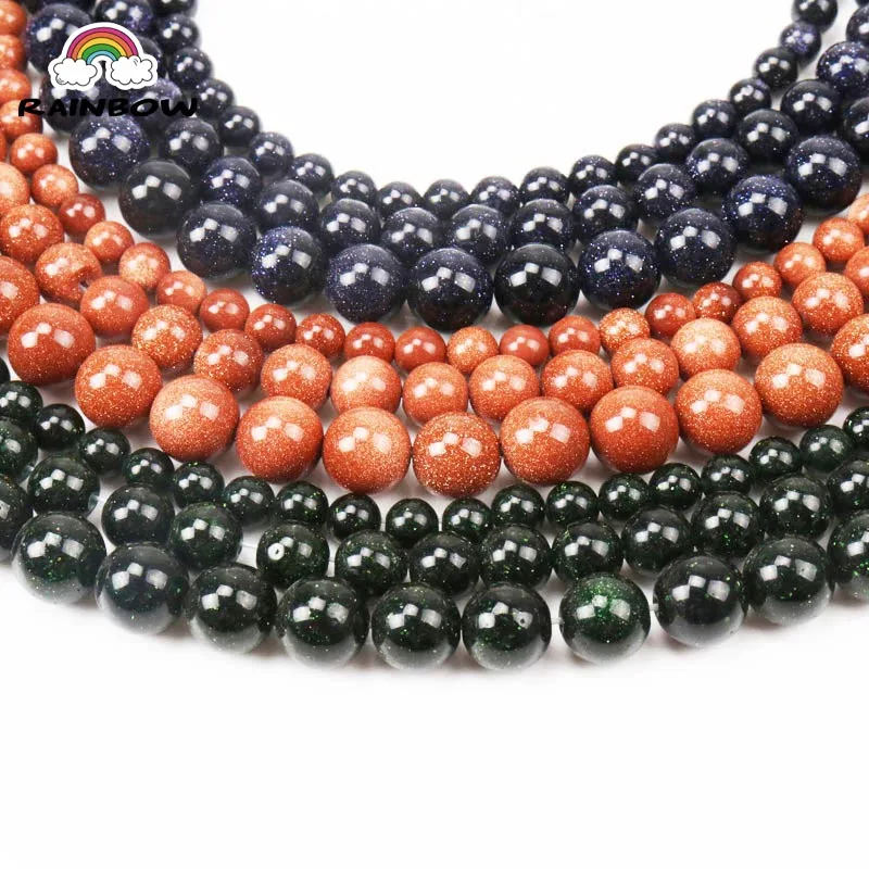 1Strand Natural Blue Gold Green Three Colors Sand Stone Round Loose Beads Sand Beads For Jewelry Making Accessory 4/6/8/10/12mm
1Strand Natural Blue Gold Green Three Colors Sand Stone Round Loose Beads Sand Beads For Jewelry Making Accessory 4/6/8/10/12mm