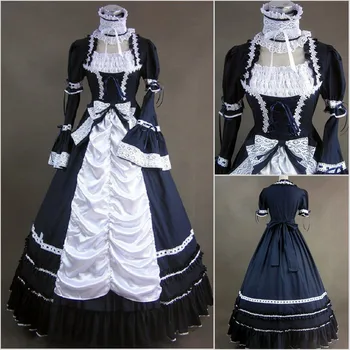 New Cosplay Halloween Purim Gothic Burgundy and Black Victorian Dress Renaissance Vampire Dresses Theatre Costumes Clothing
New Cosplay Halloween Purim Gothic Burgundy and Black Victorian Dress Renaissance Vampire Dresses Theatre Costumes Clothing
