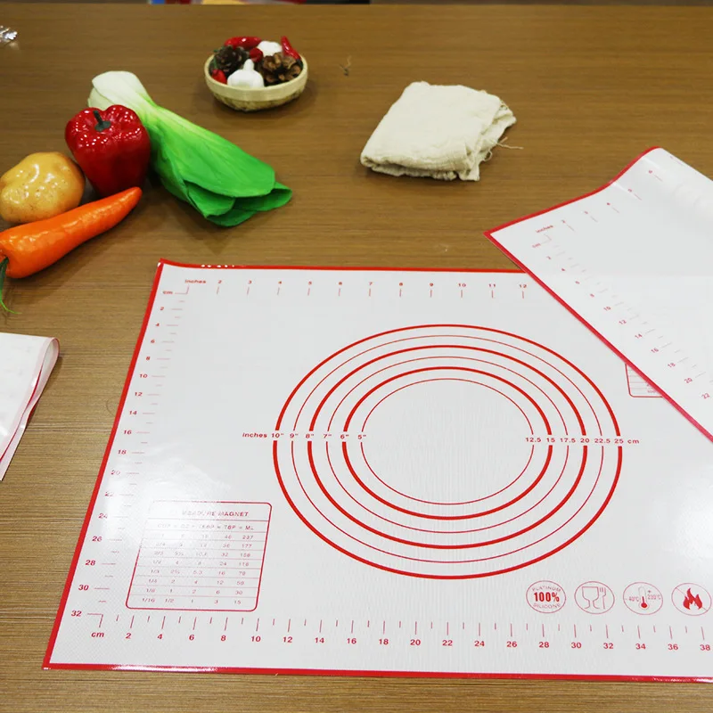 Thicken Non Stick Silicone Baking Mat Reusable Baking Mat Scale Rolling Dough Pad Kneading Cooking Pastry Kitchen Baking Tool
Thicken Non Stick Silicone Baking Mat Reusable Baking Mat Scale Rolling Dough Pad Kneading Cooking Pastry Kitchen Baking Tool