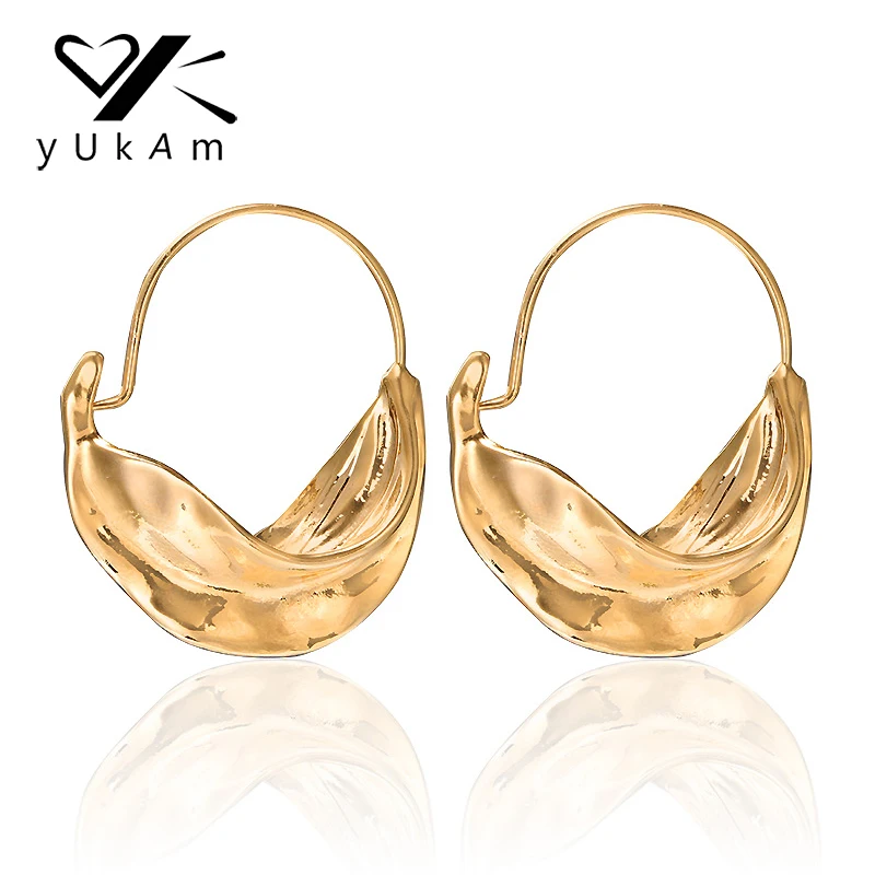 YUKAM Boho Silver Punk Irregular Big Circle Creole Leaves Hoops Earrings for Women Indian Gold Uneven Leaf Loop Earrings Jewelry
YUKAM Boho Silver Punk Irregular Big Circle Creole Leaves Hoops Earrings for Women Indian Gold Uneven Leaf Loop Earrings Jewelry