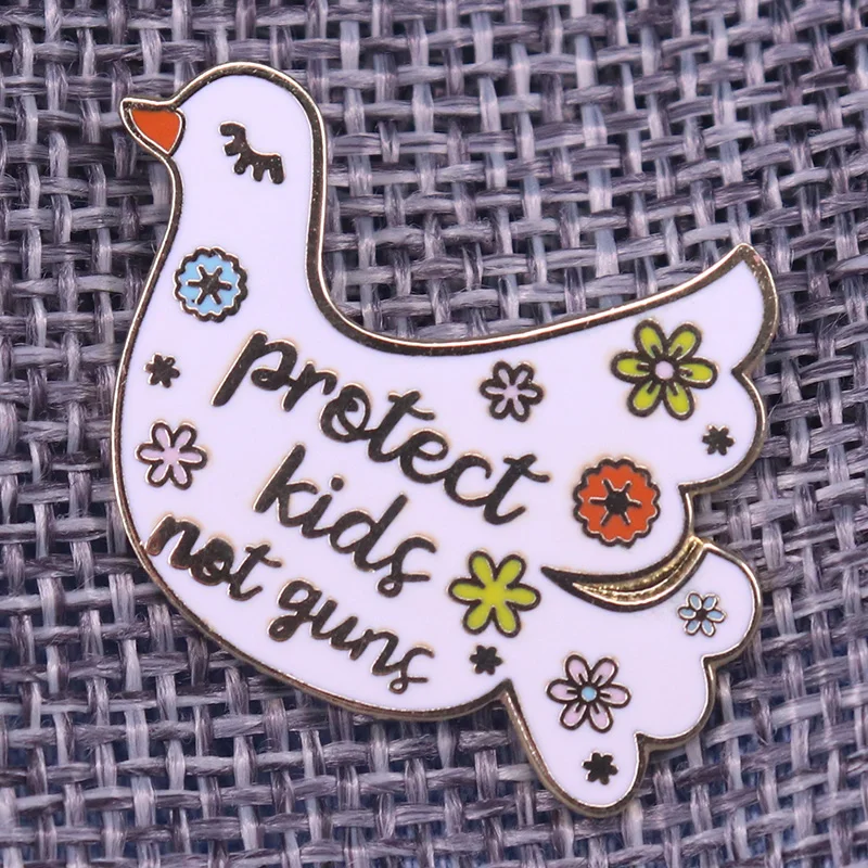 Stop gun violence and spread awareness pin badge Protect Kids Not Guns gift Enamel pin
Stop gun violence and spread awareness pin badge Protect Kids Not Guns gift Enamel pin