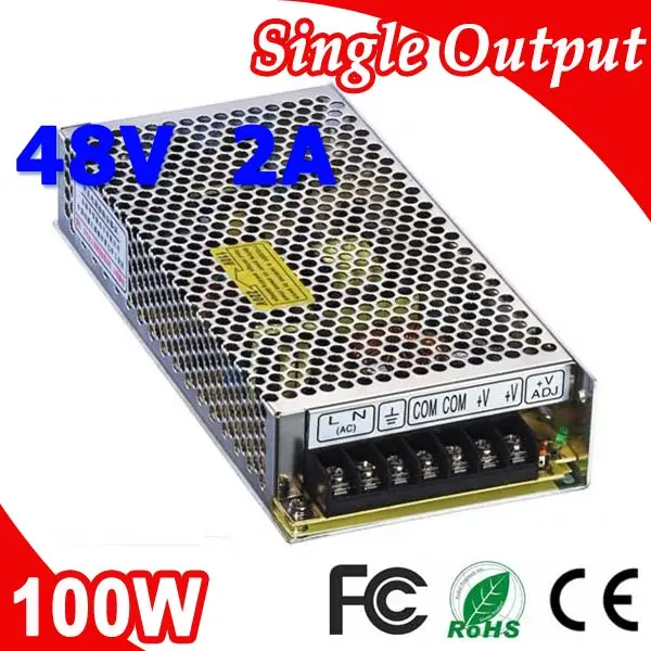 S-100-48 100 Вт 48В 2А одиночный выход LED Импульсный источник питания трансформатор 220В переменного тока до 48В постоянного тока
S-100-48 100 Вт 48В 2А одиночный выход LED Импульсный источник питания трансформатор 220В переменного тока до 48В постоянного тока