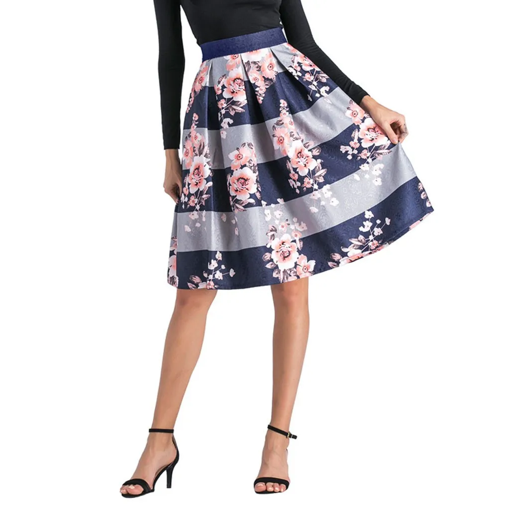 Skirt Women Striped Print High Waist Flared Zippers Pleated Skirt Ladies Skirt Midi Skirt Ball Gown Brief Style Vestidos Gift
Skirt Women Striped Print High Waist Flared Zippers Pleated Skirt Ladies Skirt Midi Skirt Ball Gown Brief Style Vestidos Gift