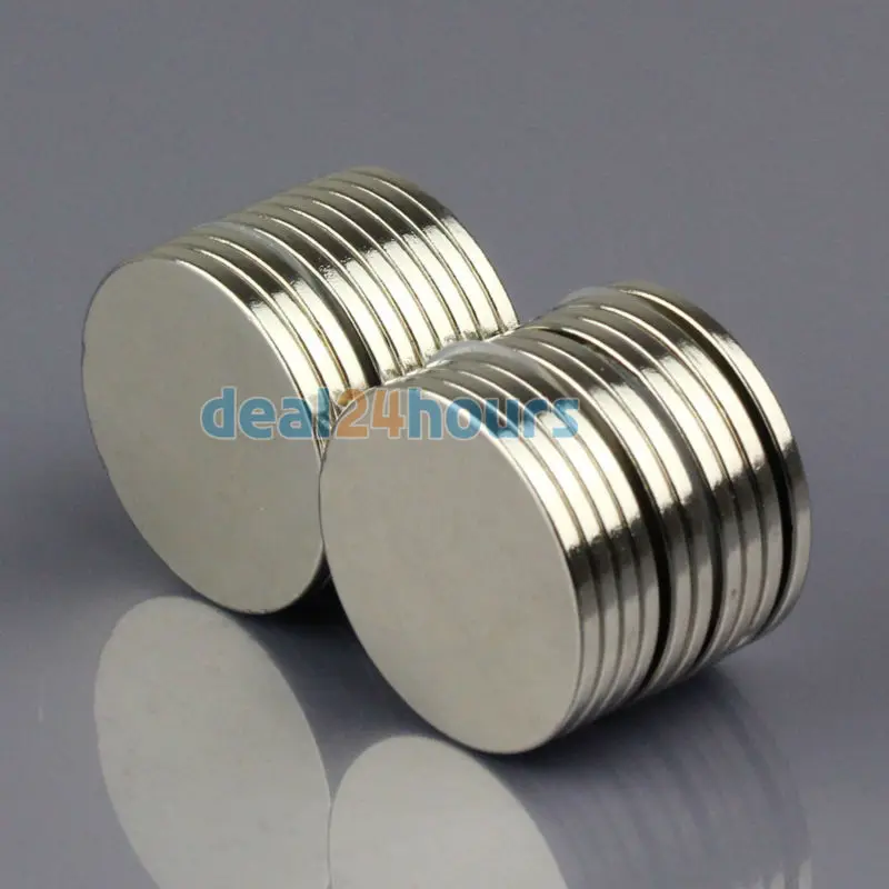 

OMO Magnetics 20pcs N50 Super Strong Round Disc Cylinder Magnets Rare Earth Neodymium 25mm x 2mm