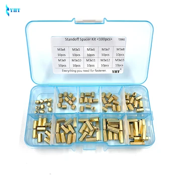 100Pcs/set M2 M2.5 M3 Hex Head Brass Spacing Screws Threaded Pillar PCB Computer PC Motherboard StandOff Spacer Kit TZ002
100Pcs/set M2 M2.5 M3 Hex Head Brass Spacing Screws Threaded Pillar PCB Computer PC Motherboard StandOff Spacer Kit TZ002