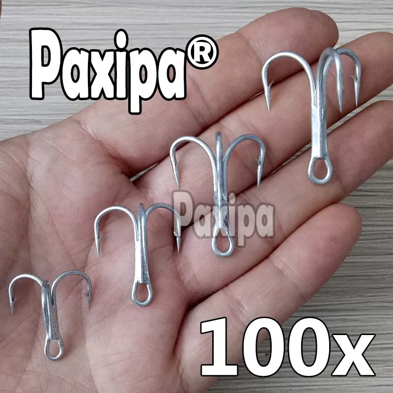 100pcs Thick Treble Hook Strong Silvery Fishing Hook Saltwater Fishhook Barbed Sea Triple Hook
100pcs Thick Treble Hook Strong Silvery Fishing Hook Saltwater Fishhook Barbed Sea Triple Hook