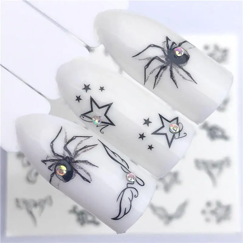 YWK 1 PC Hot Nail Sticker Black Butterfly / Spider Beauty Water Transfer Stamping Nail Art Tips Nail Decor Manicure Deca
YWK 1 PC Hot Nail Sticker Black Butterfly / Spider Beauty Water Transfer Stamping Nail Art Tips Nail Decor Manicure Deca